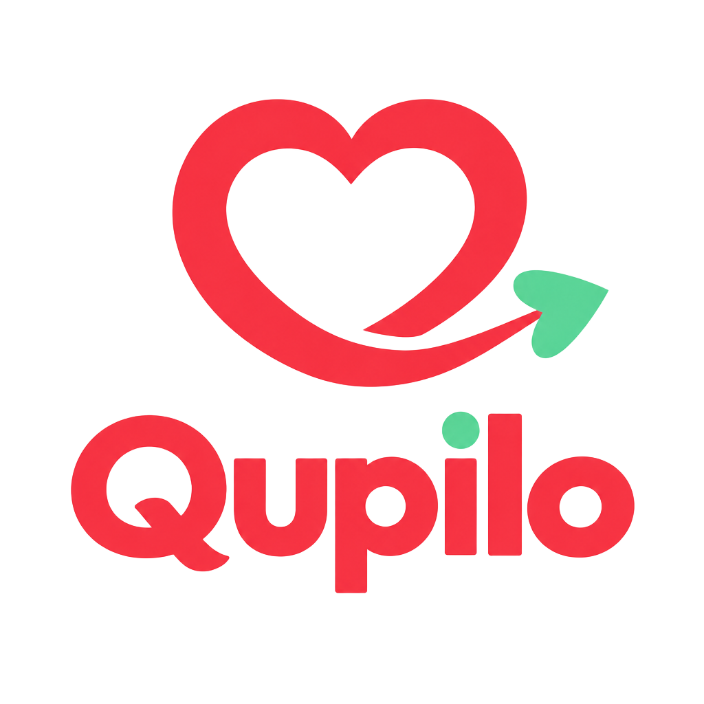 Qupilo — a heart turning into Cupid’s arrow